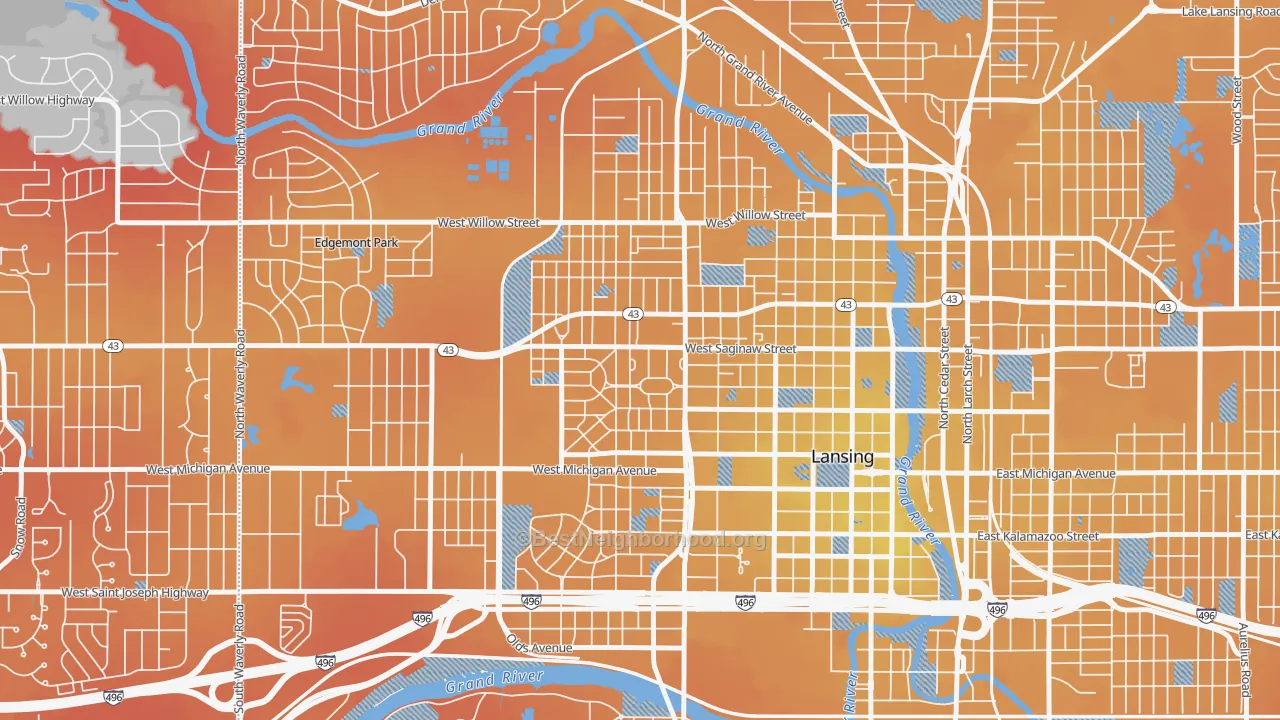 Transit Grade map of 48915, MI