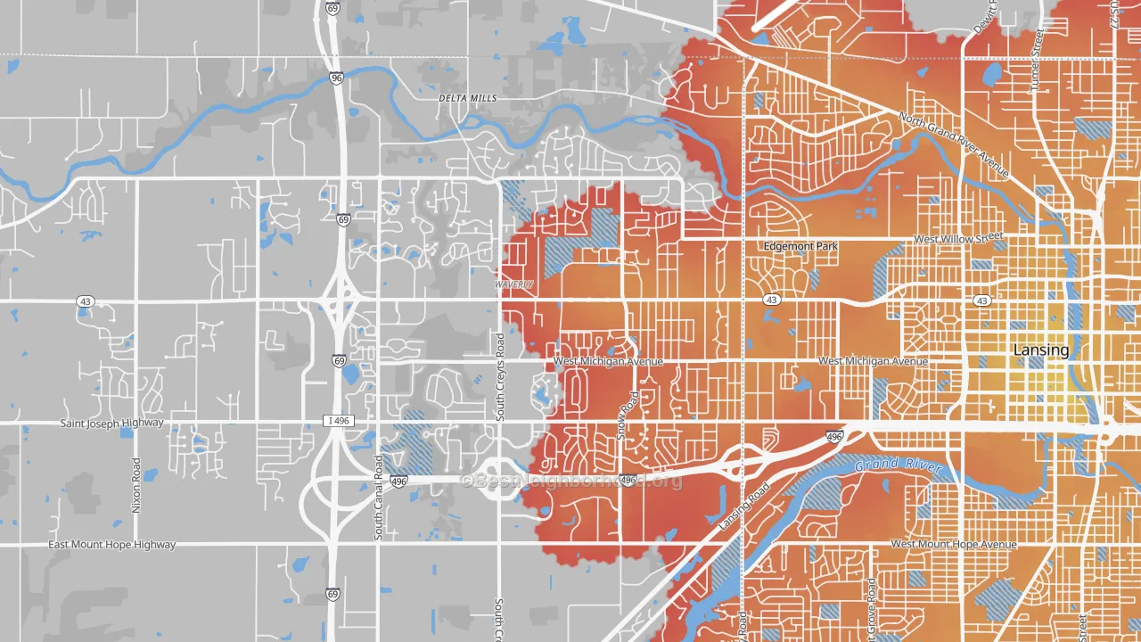 Transit Grade map of 48917, MI