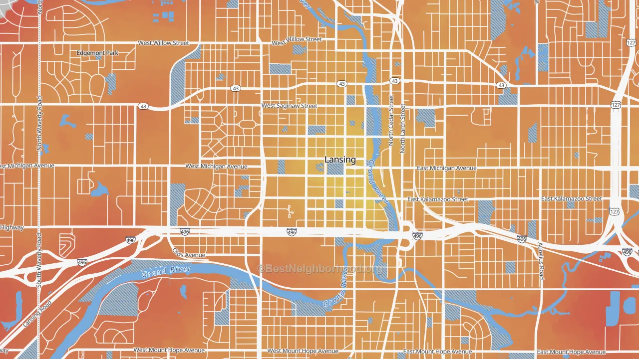 Transit Grade map of 48933, MI