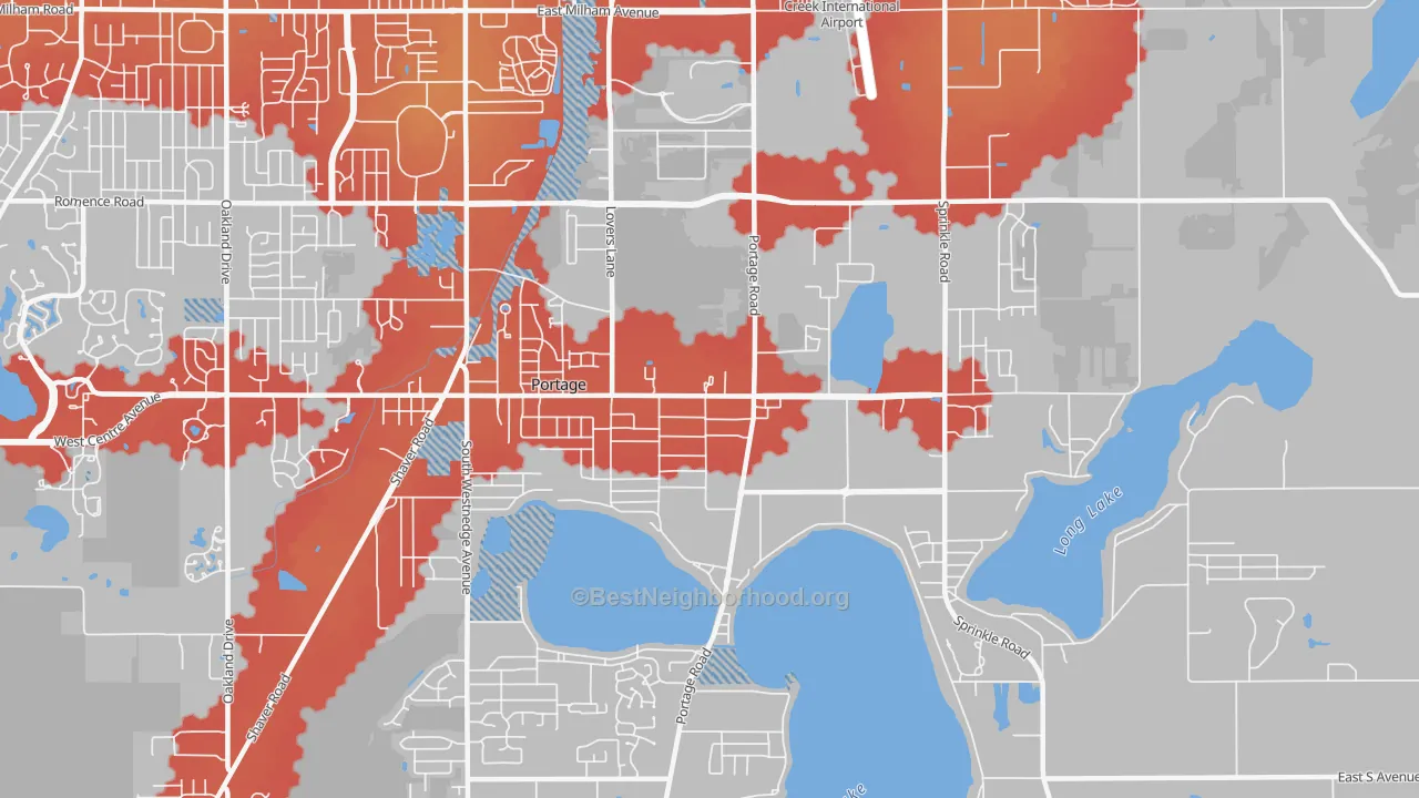 Transit Grade map of 49002, MI