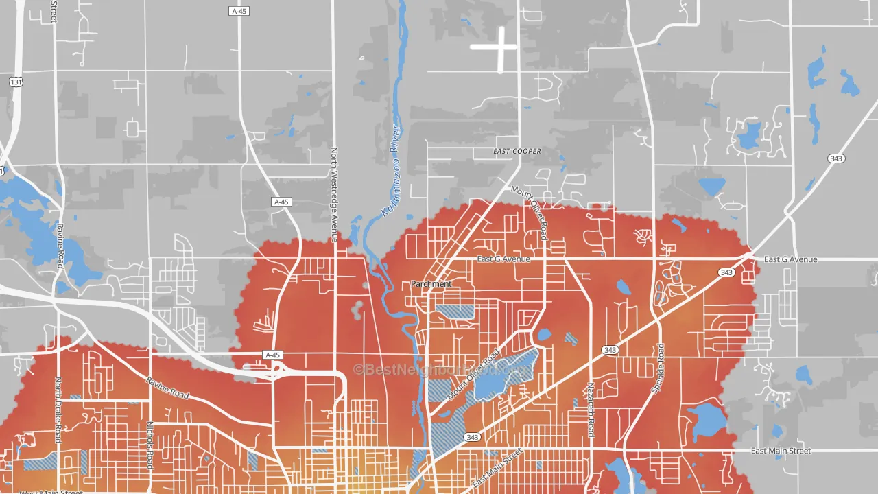 Transit Grade map of 49004, MI