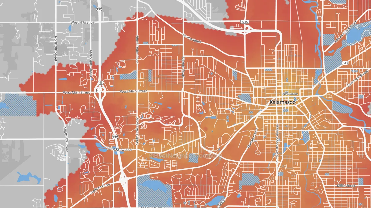 Transit Grade map of 49006, MI
