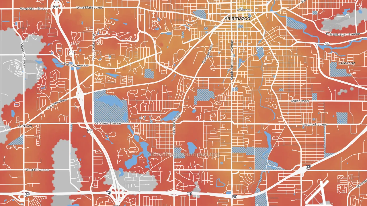 Transit Grade map of 49008, MI