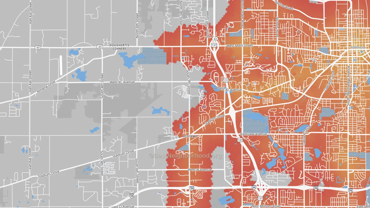 Transit Grade map of 49009, MI