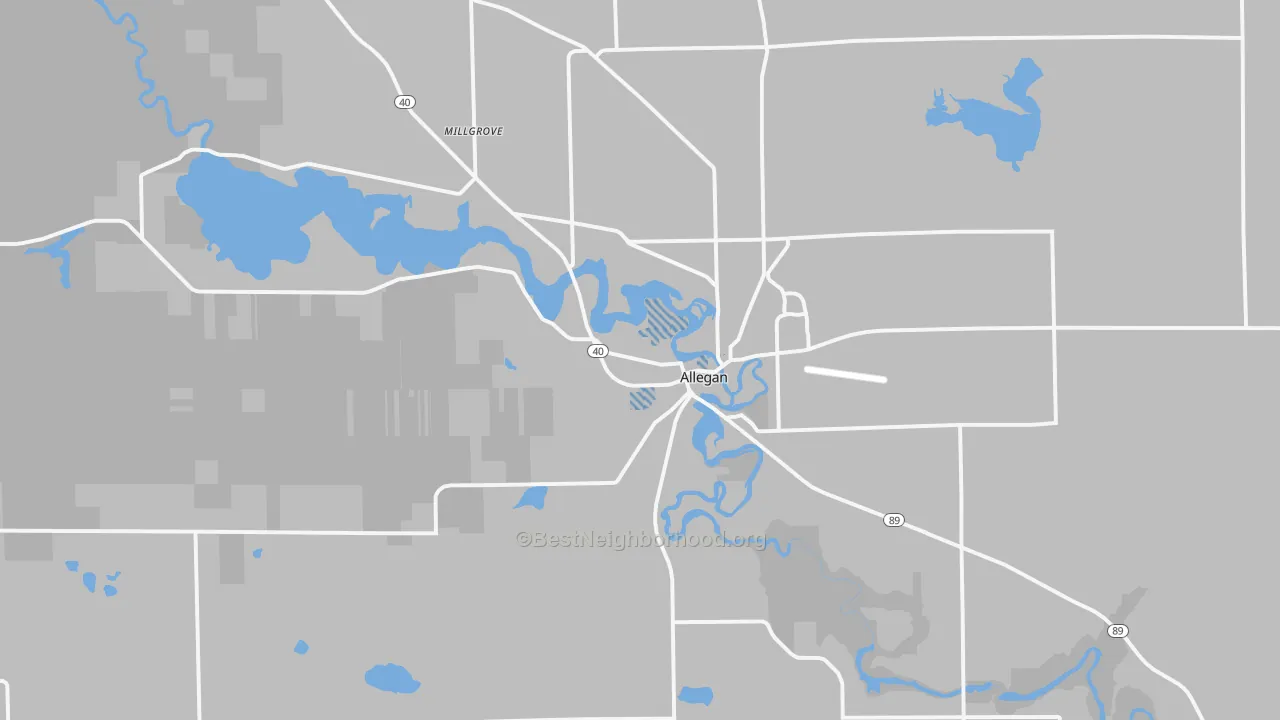 Transit Grade map of 49010, MI