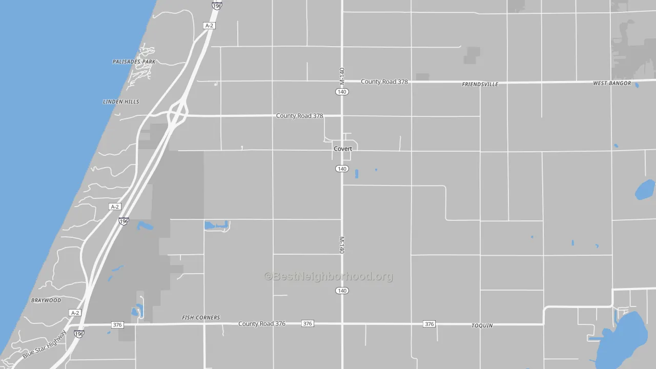 Transit Grade map of 49043, MI