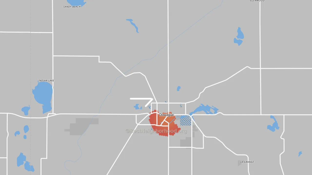 Transit Grade map of 49047, MI