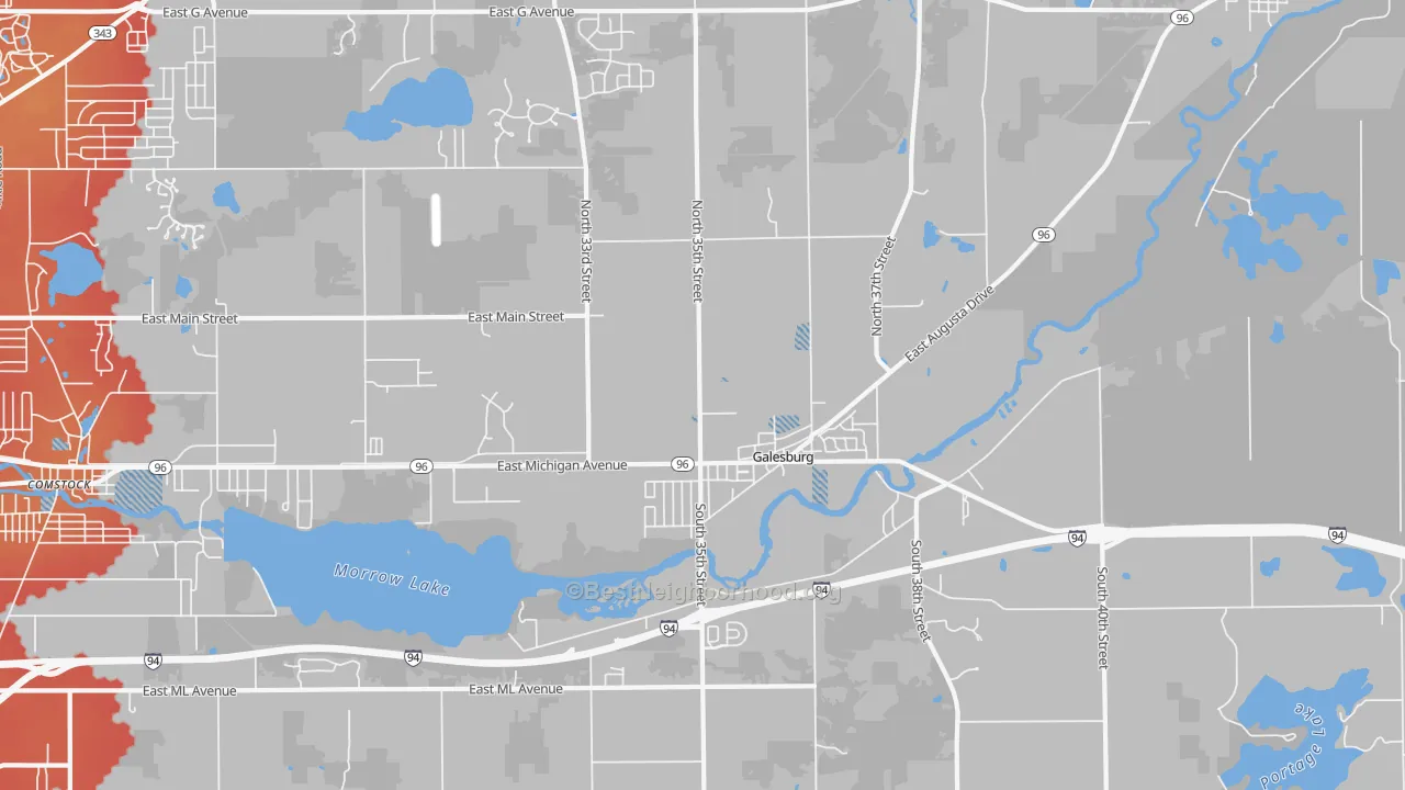 Transit Grade map of 49053, MI
