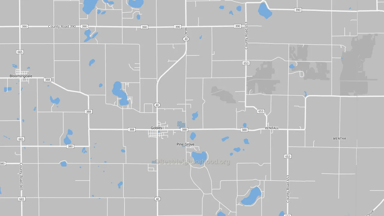 Transit Grade map of 49055, MI
