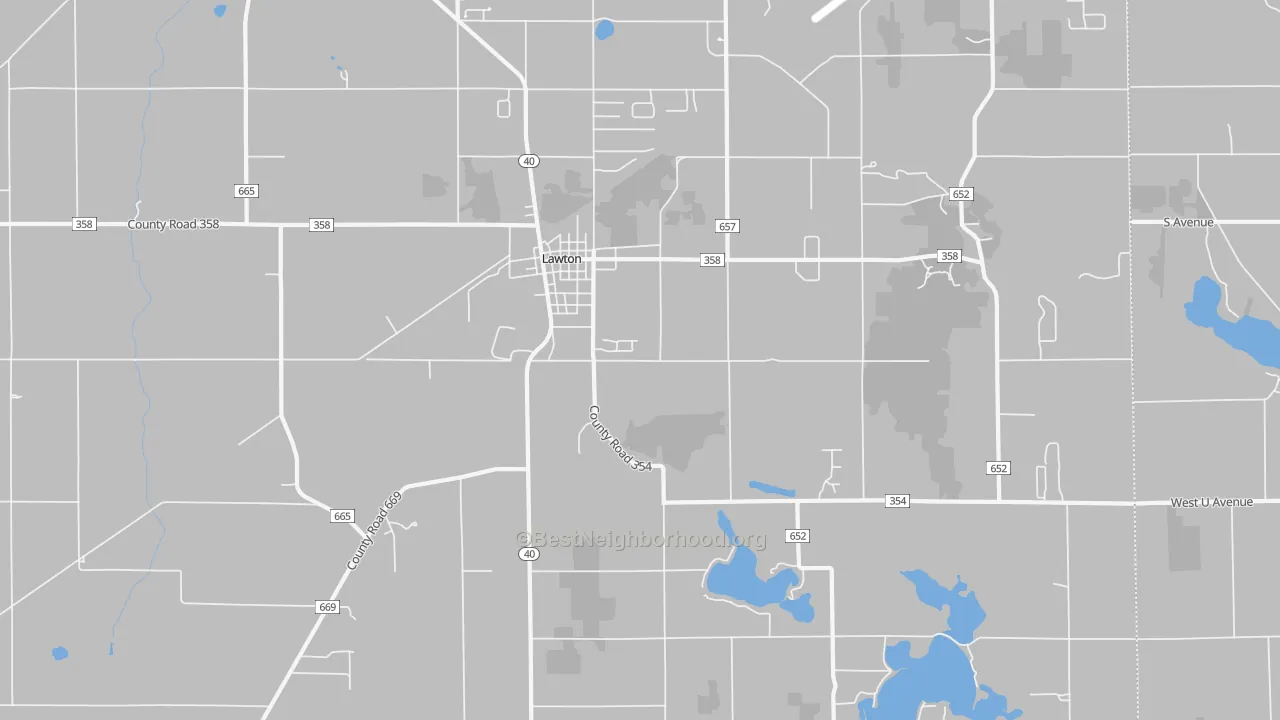 Transit Grade map of 49065, MI