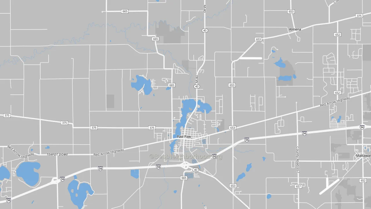Transit Grade map of 49079, MI