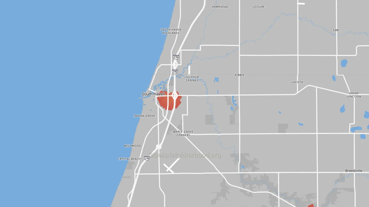 Transit Grade map of 49090, MI
