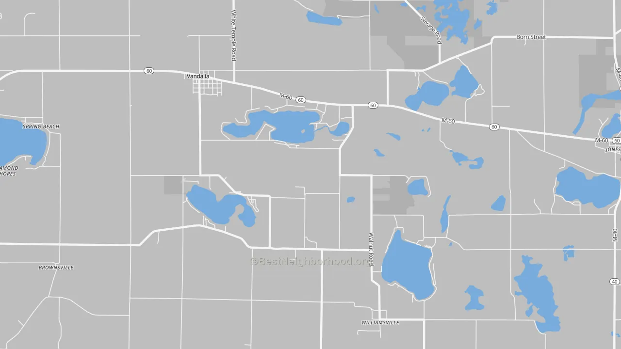 Transit Grade map of 49095, MI