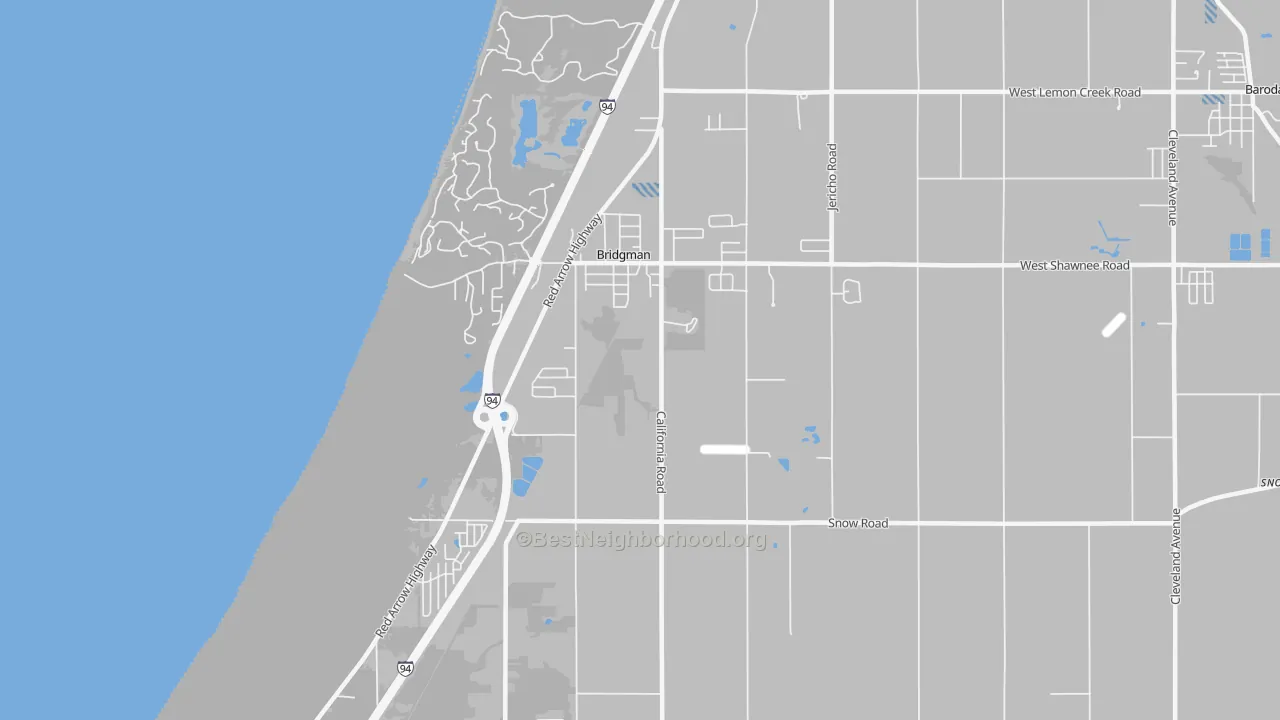Transit Grade map of 49106, MI
