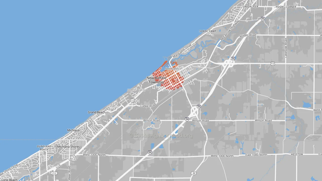 Transit Grade map of 49117, MI