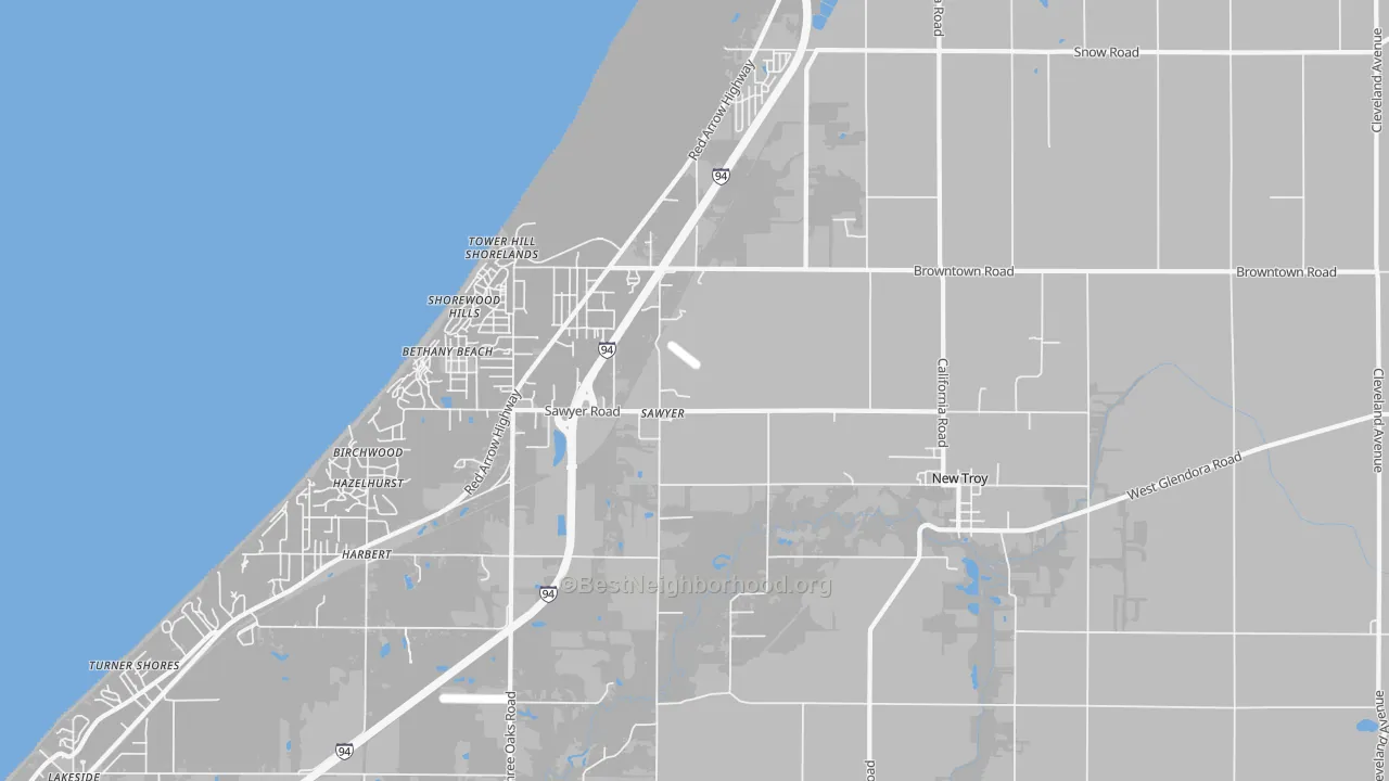 Transit Grade map of 49125, MI