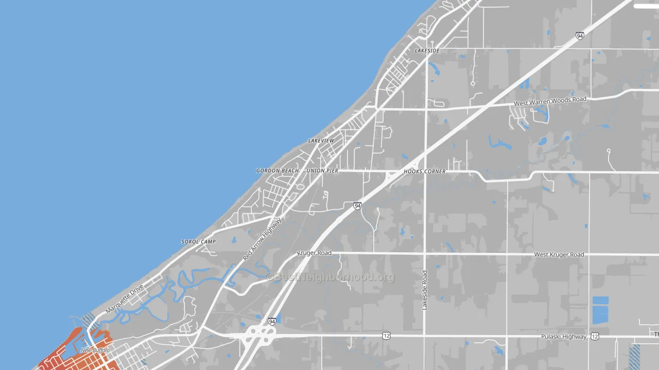Transit Grade map of 49129, MI