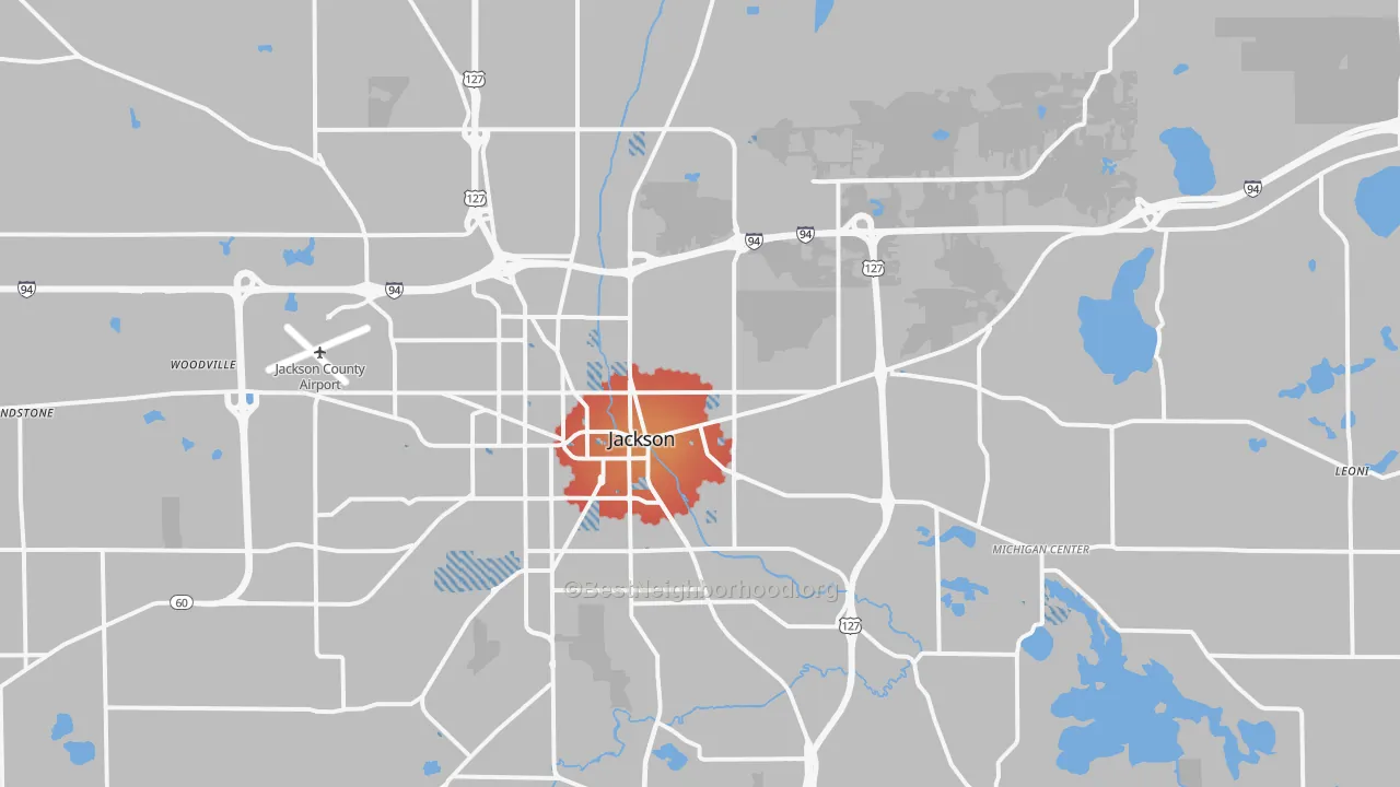 Transit Grade map of 49201, MI