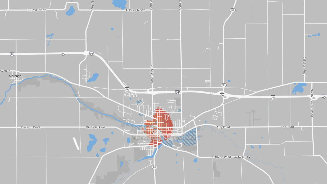 Transit Grade map of 49224, MI