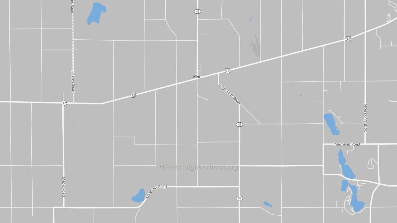 Transit Grade map of 49227, MI