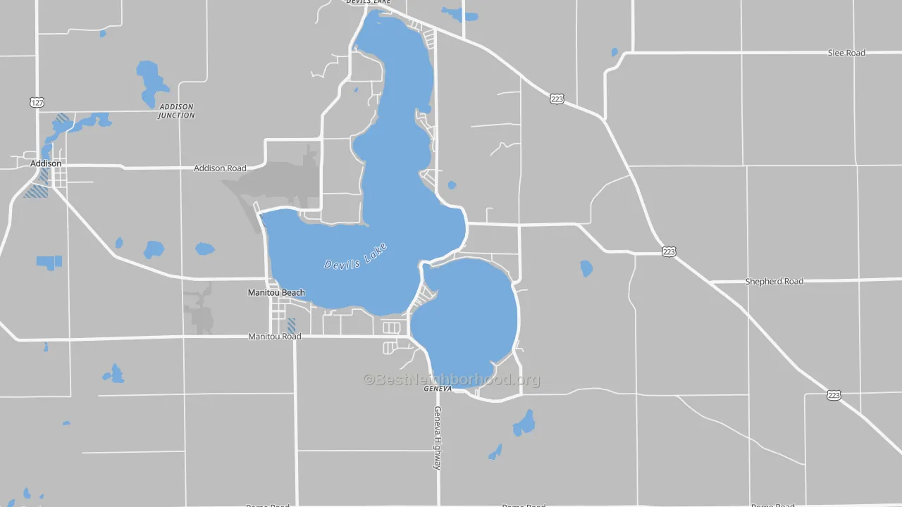 Transit Grade map of 49253, MI
