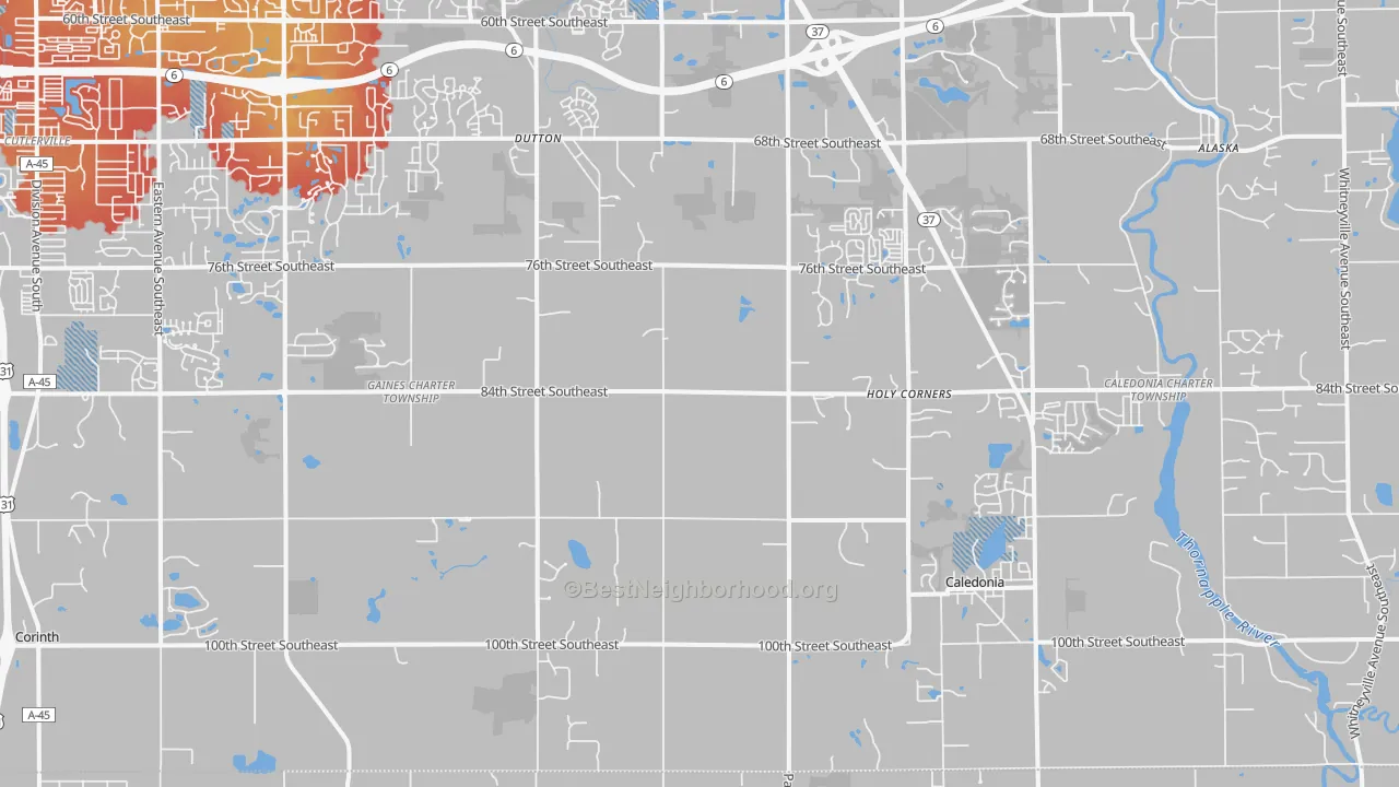 Transit Grade map of 49316, MI