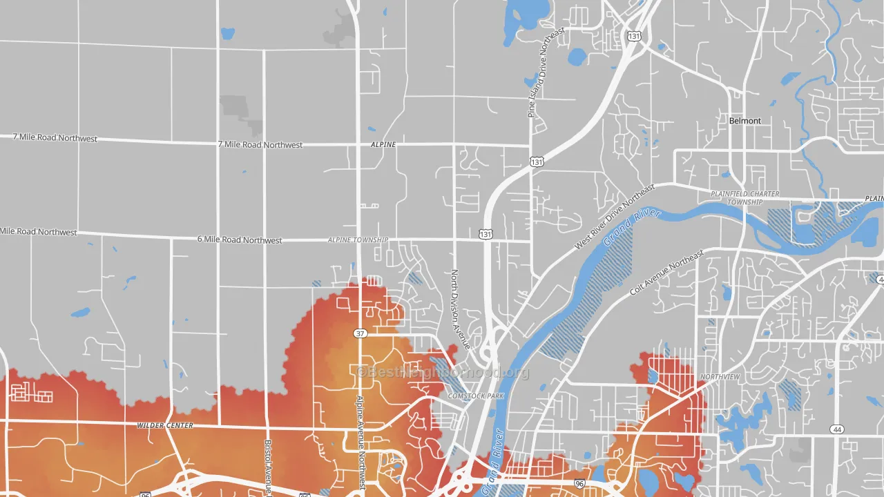 Transit Grade map of 49321, MI
