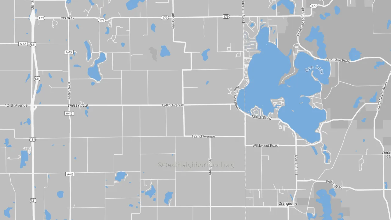 Transit Grade map of 49344, MI