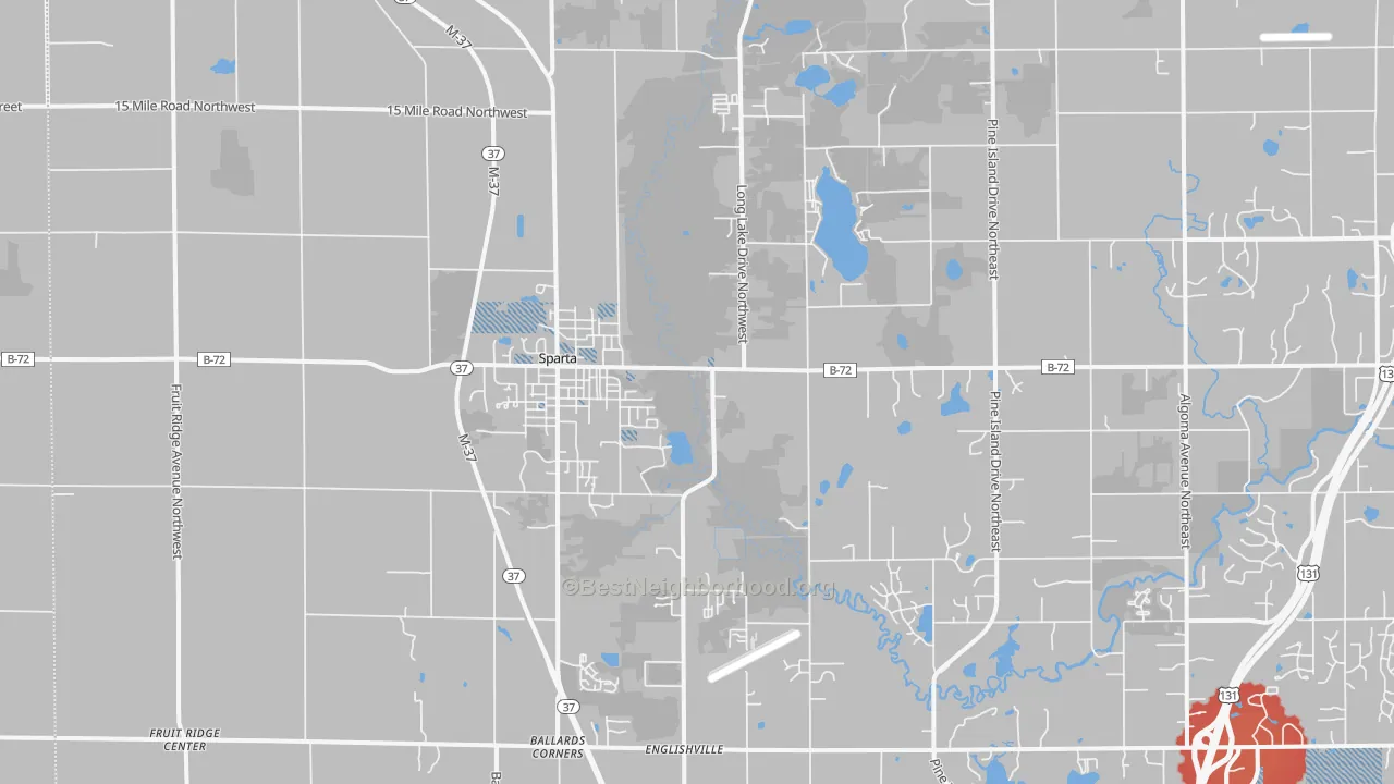 Transit Grade map of 49345, MI