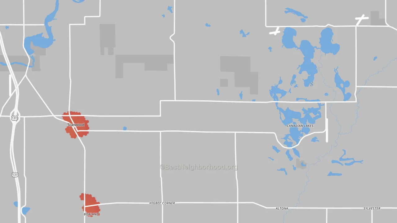 Transit Grade map of 49346, MI