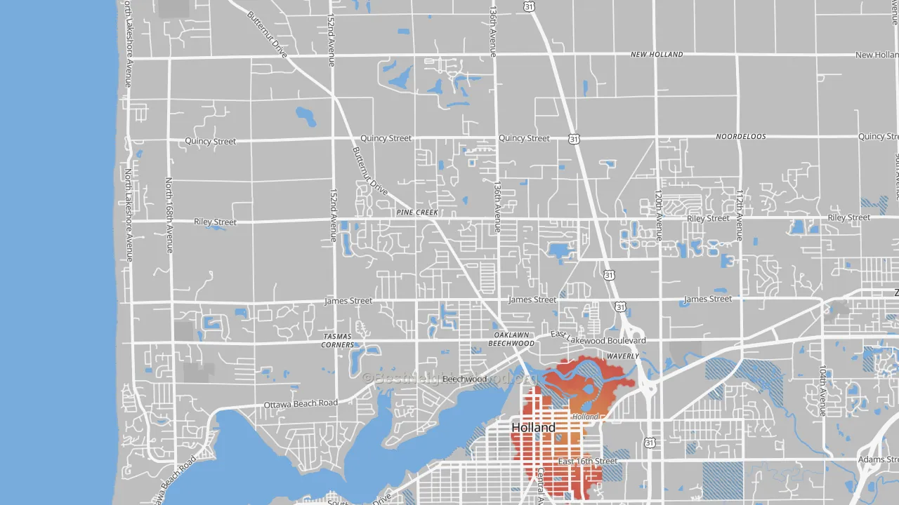 Transit Grade map of 49424, MI
