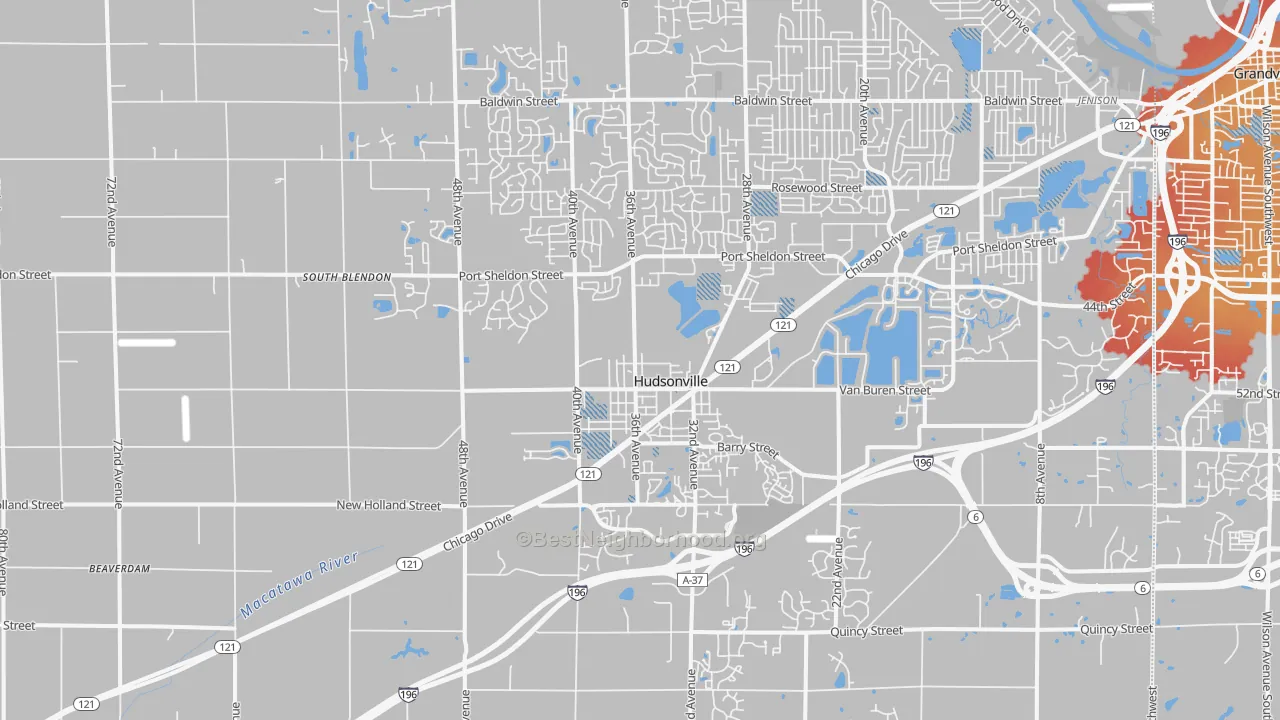 Transit Grade map of 49426, MI