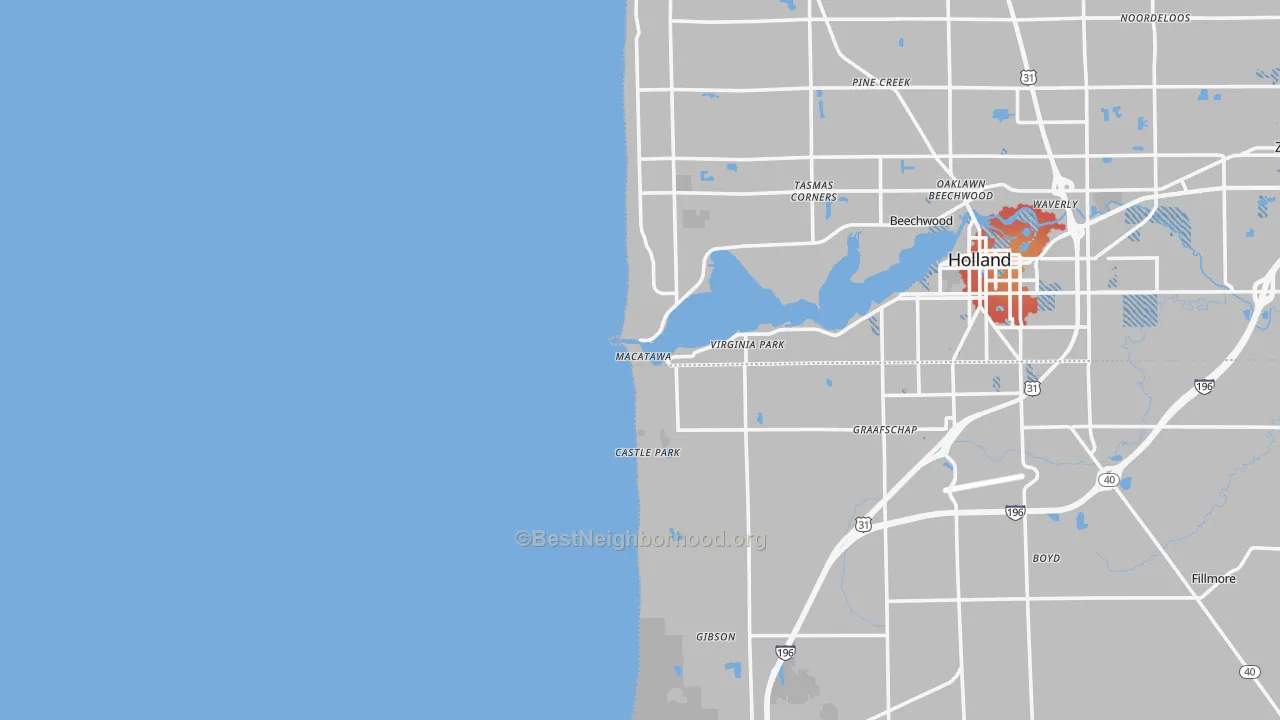 Transit Grade map of 49434, MI