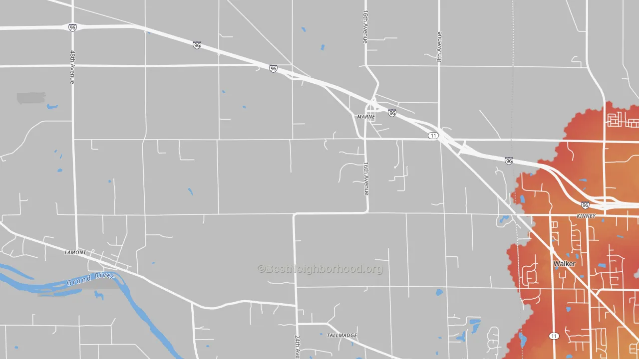 Transit Grade map of 49435, MI