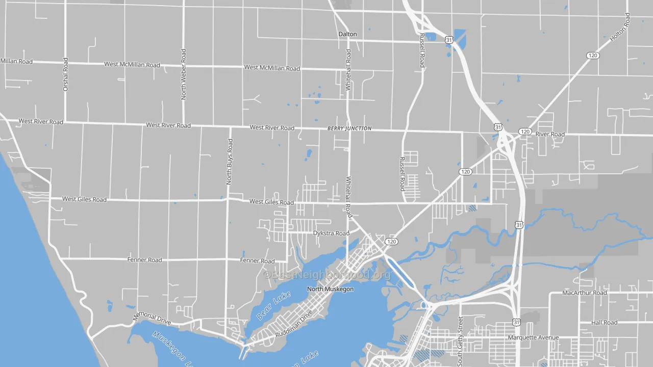 Transit Grade map of 49445, MI