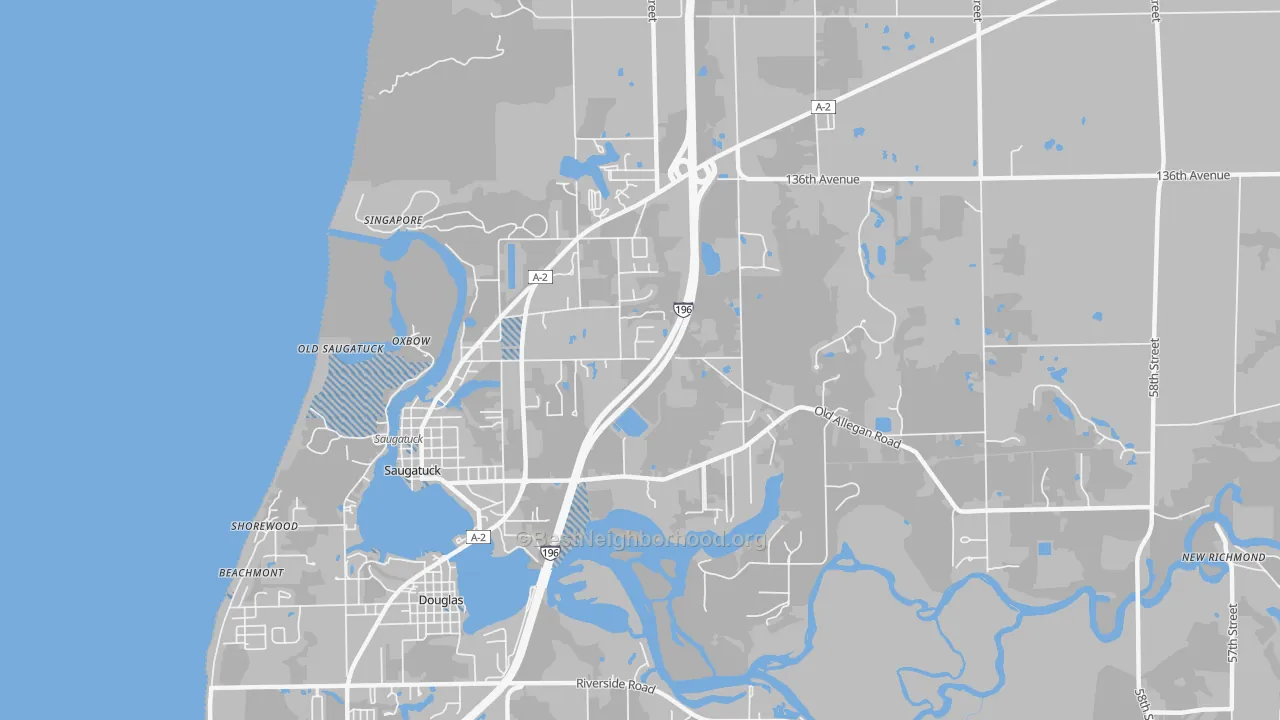 Transit Grade map of 49453, MI