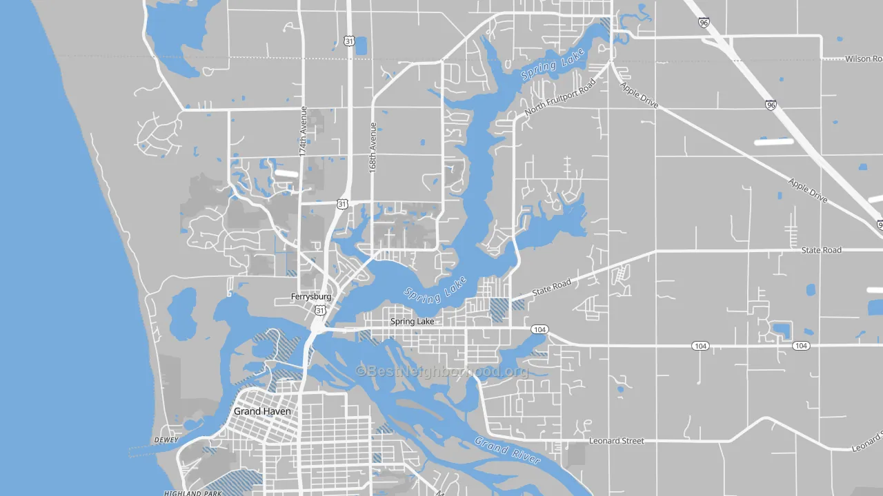 Transit Grade map of 49456, MI