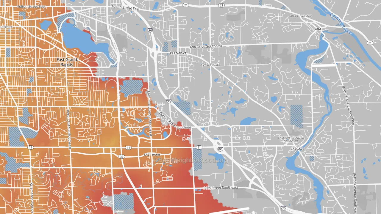 Transit Grade map of 49546, MI