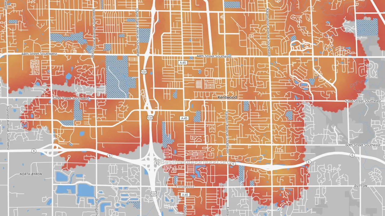 Transit Grade map of 49548, MI