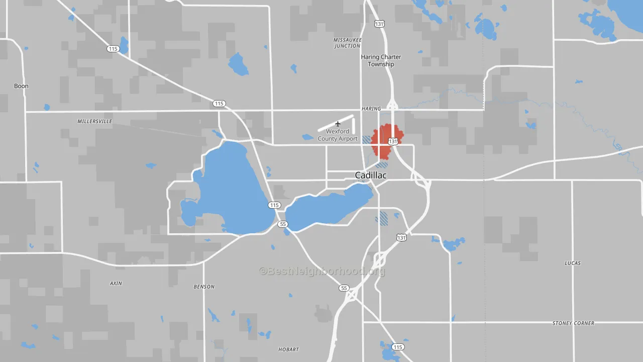 Transit Grade map of 49601, MI