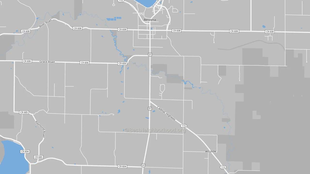Transit Grade map of 49616, MI