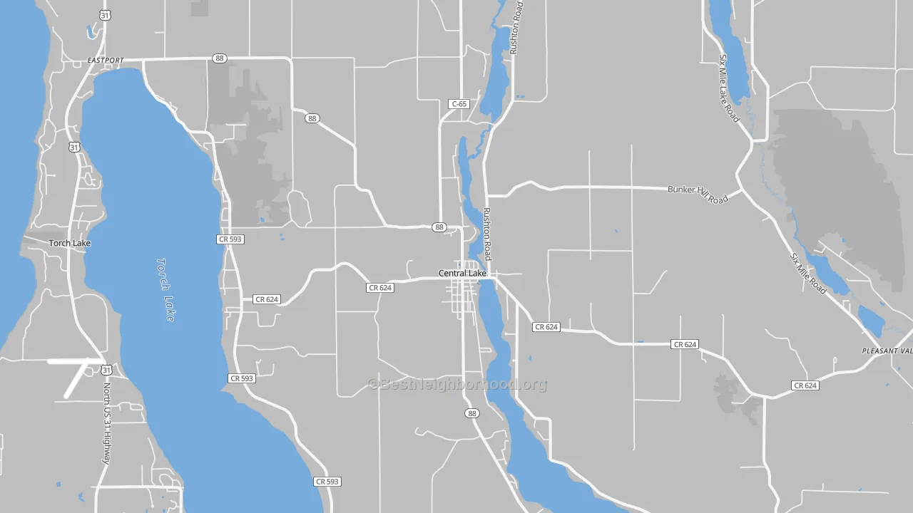 Transit Grade map of 49622, MI