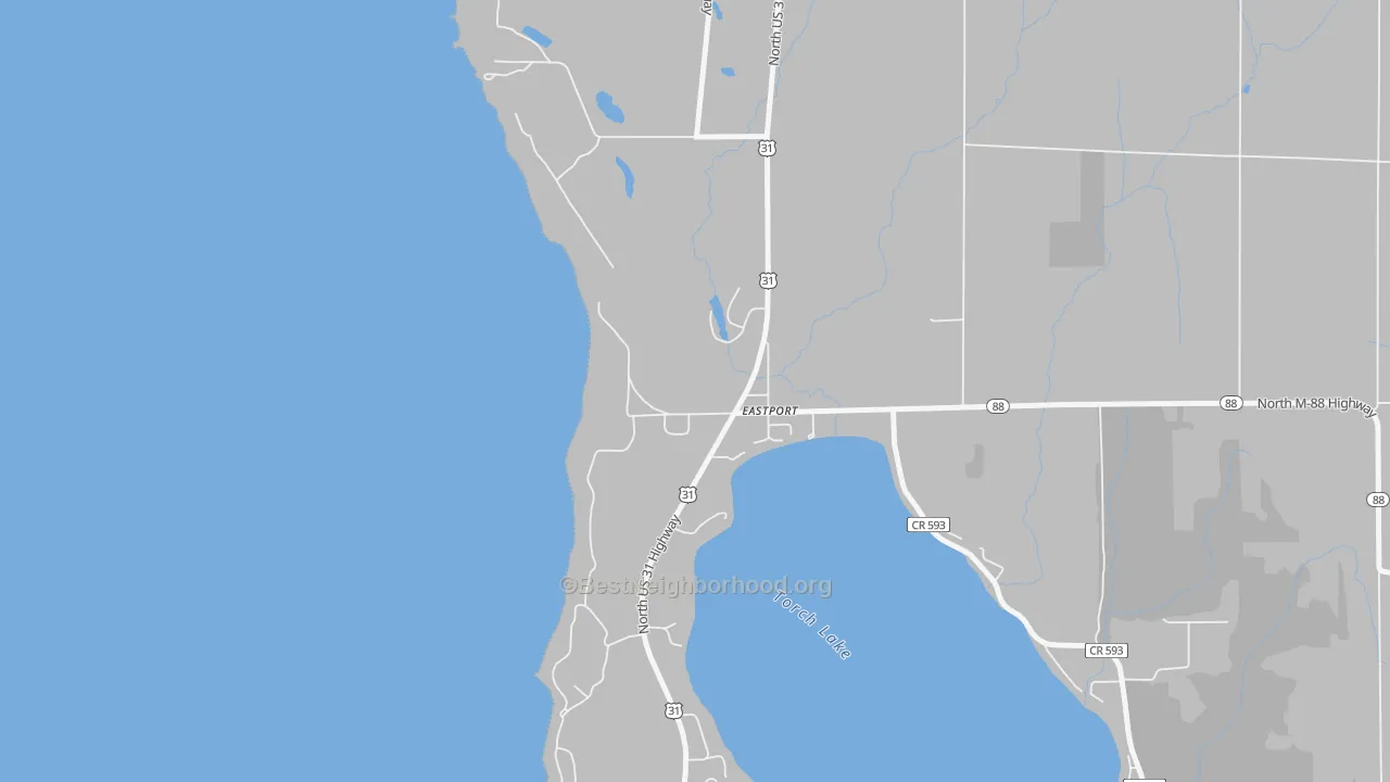 Transit Grade map of 49627, MI
