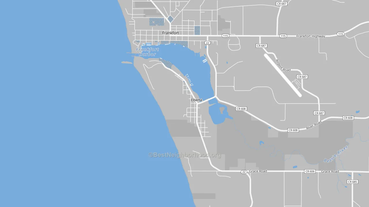 Transit Grade map of 49628, MI