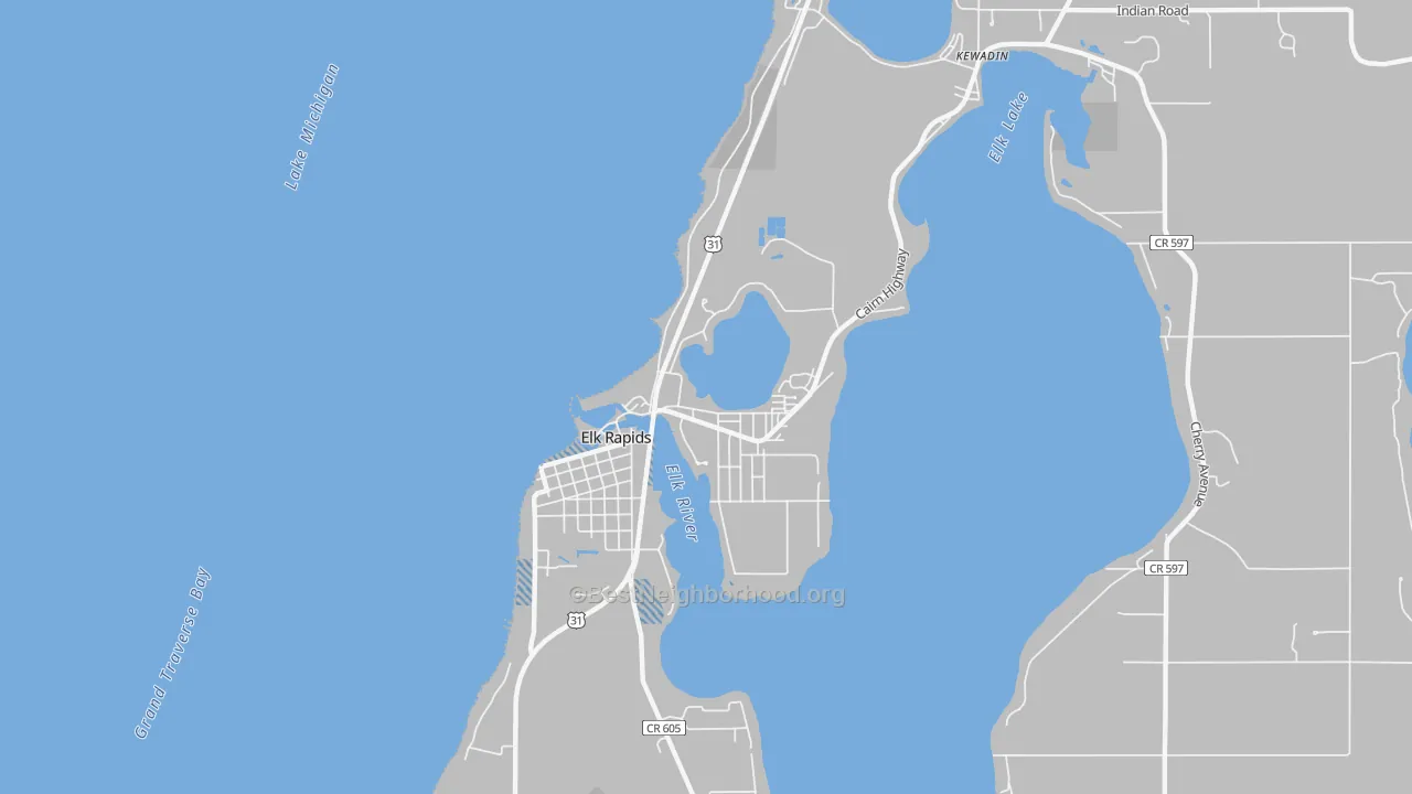 Transit Grade map of 49629, MI