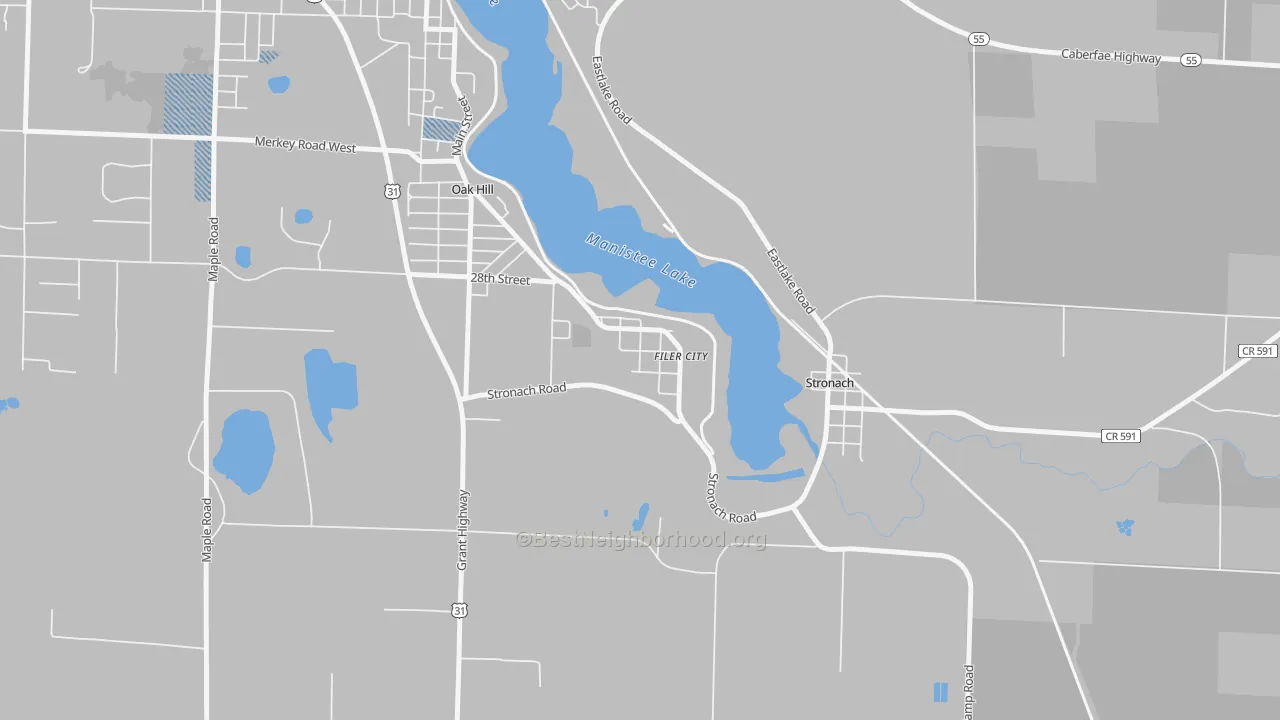 Transit Grade map of 49634, MI