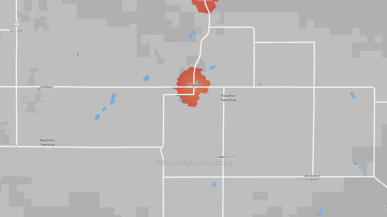 Transit Grade map of 49649, MI