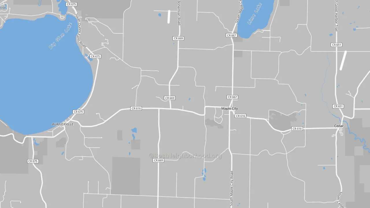 Transit Grade map of 49664, MI