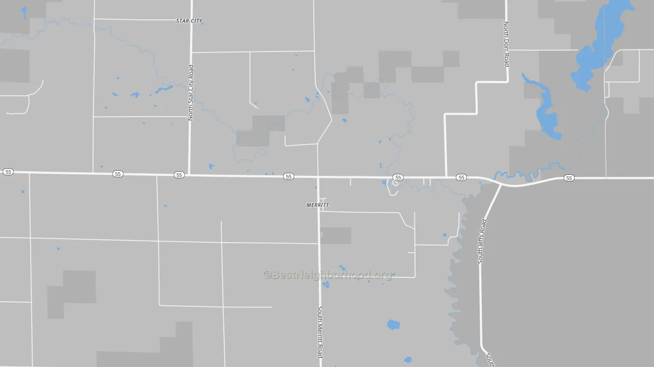 Transit Grade map of 49667, MI
