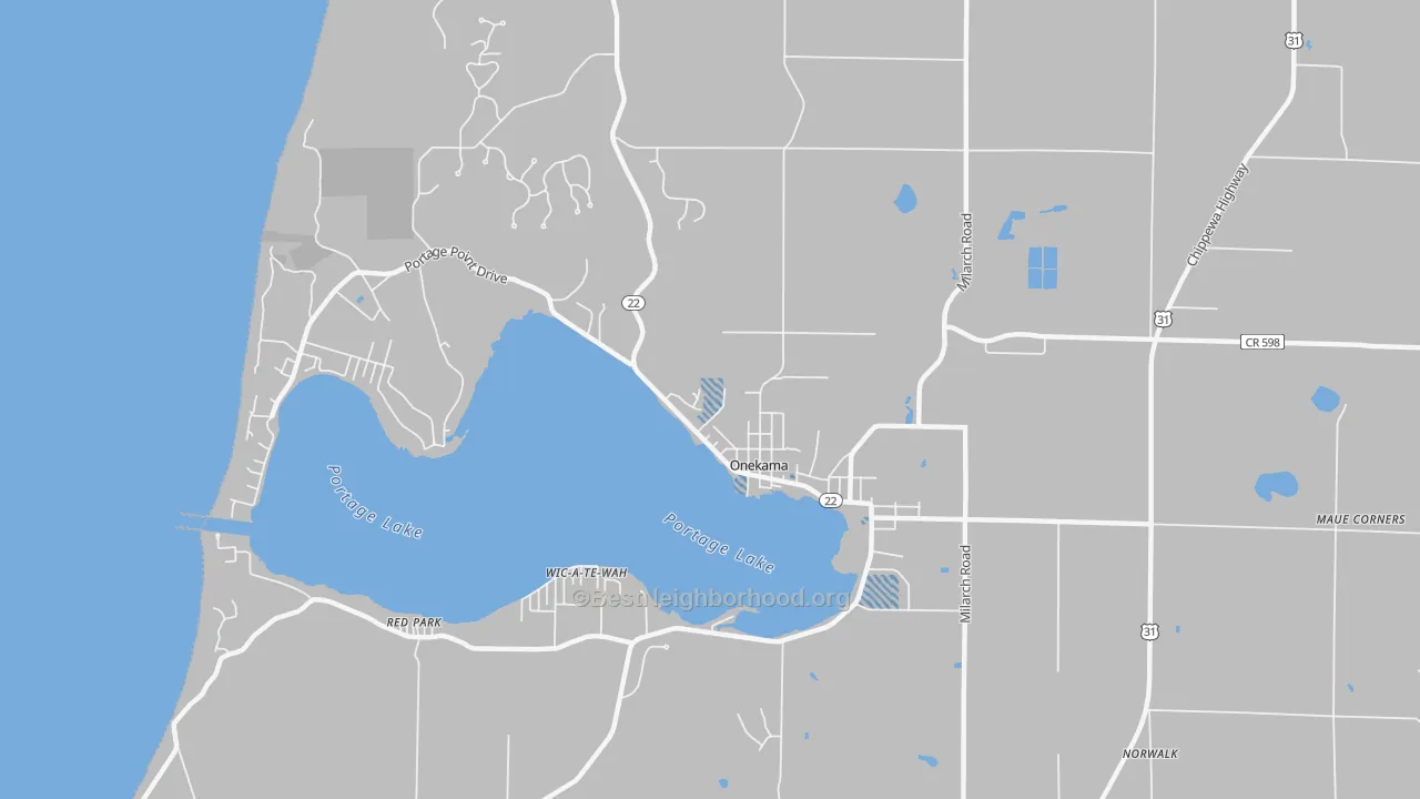 Transit Grade map of 49675, MI